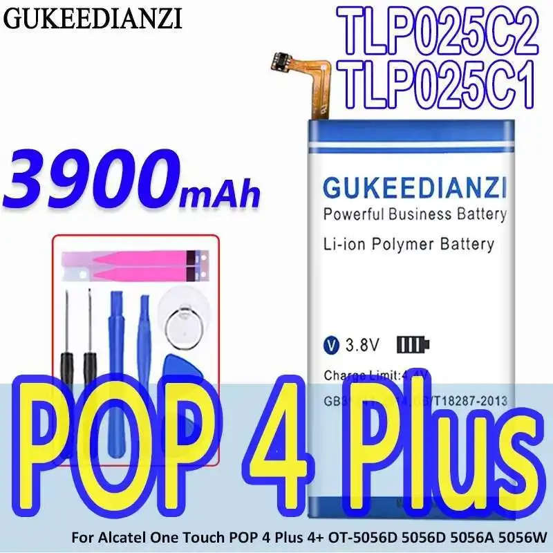 

Mobile Phone Battery TLP025C2 TLP025C1 3900Mah For Alcatel One Touch Pop 4 Plus 4+ OT-5056D 5056D 5056A 5056W