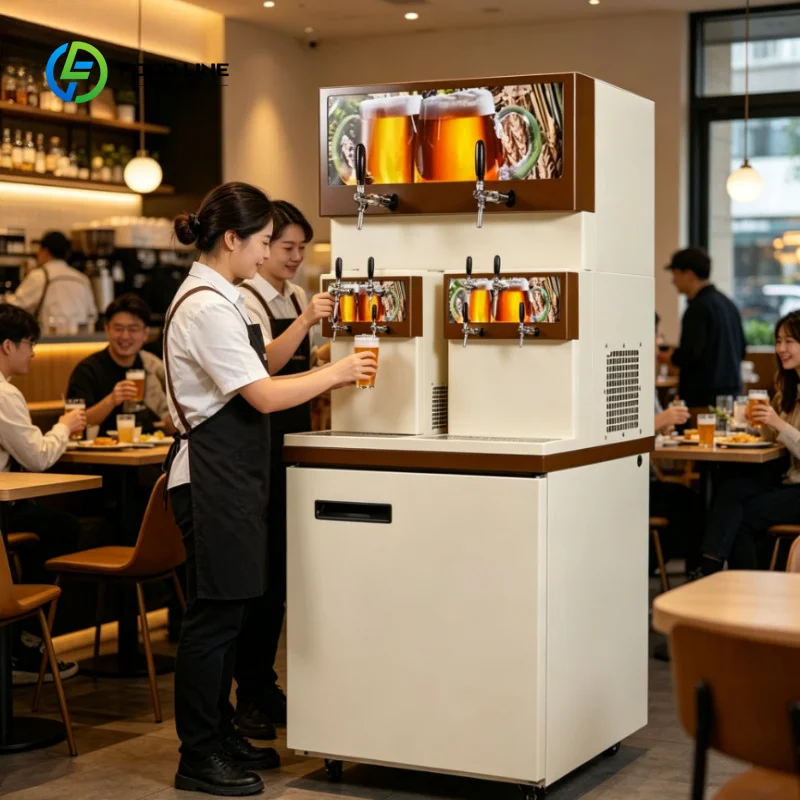 Customized Color Under Counter Beer Tap Chiller Machine for Home Bar Restaurant Pub Commercial Draft Beer Vending Machine