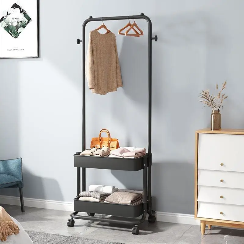 Floor-to-ceiling Coat Rack Combination Nordic One-piece Hanger Home Bedroom Clothes Hat Drying Clothes Rack