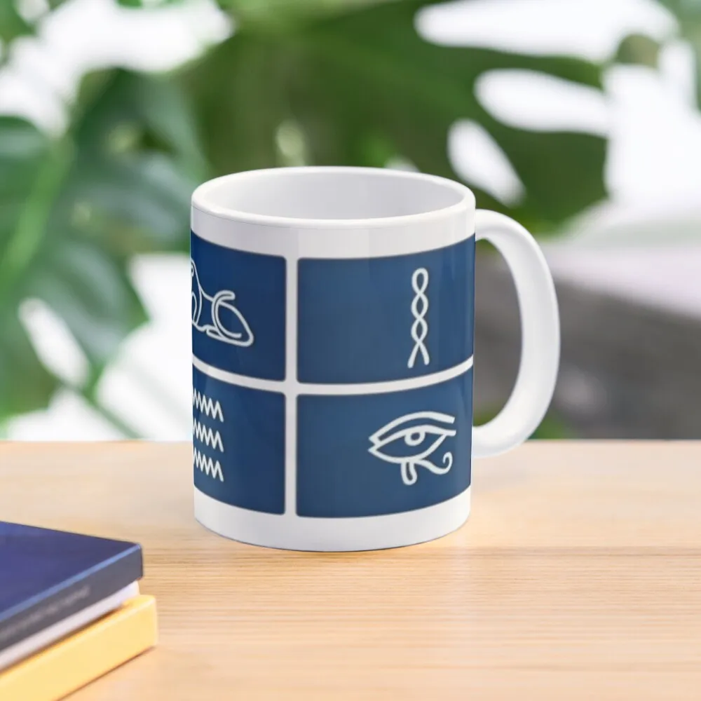 Only Connect Hieroglyphs Classic  Mug Drinkware Coffee Simple Photo Printed Image Gifts Picture Handle Round Design Tea Cup