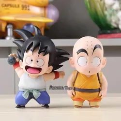 Anime Dragon Ball Son Goku Anime Figures Krillin Fuguire Childhood Cute Models PVC Statue Desk Ornaments Collection Toys Gifts