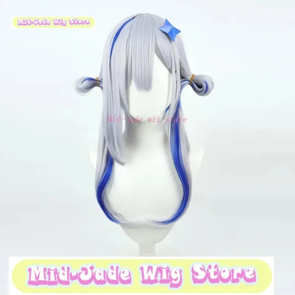 Peruka Mid-jade Wig Store Hololive Kanata Amane, uniform roboczy, peruka do cosplayu, anime, gra, odgrywanie ról, kostium na Halloween, rekwizyty.