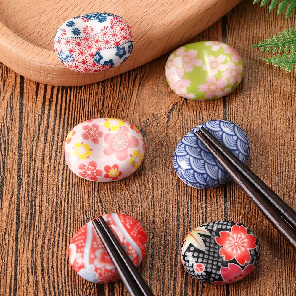 

Ingots Porcelain Kitchen Tools Tableware Cute Rest Spoon Chopsticks Holder Fork Rack Ceramic