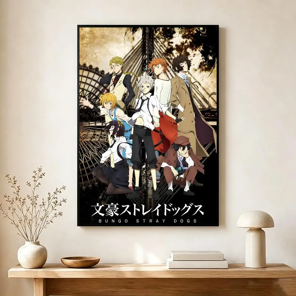 Literary Anime B-Bungo Stray Dogs Poster Wall Art Print Decorative Mural Home Decor Gift Unframed
