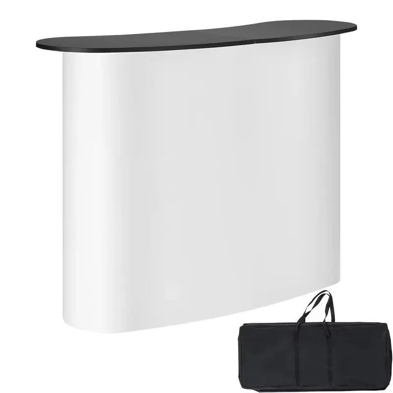 Foldable Portable Tradeshow Podium Exhibition Counter Booth Promotion Retail Table
