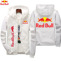Red Bull Racing team's new fashionable sports jacket, comfortable, zippered outdoor cycling suit, modern, lightweight, cool