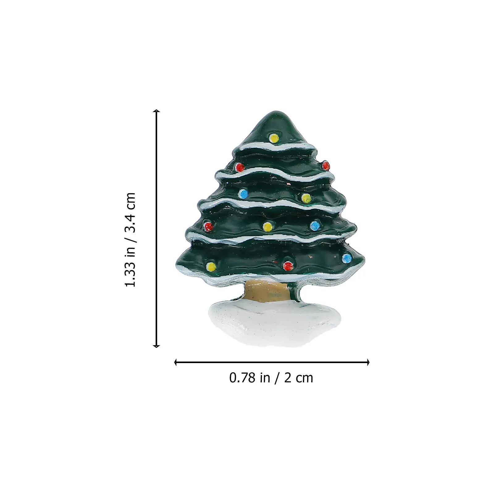 

24 Pcs Christmas Tree Resin Cabochons Flat Back Phone Case Decorations Bobby Pin Charms Crafting Supplies Gifts