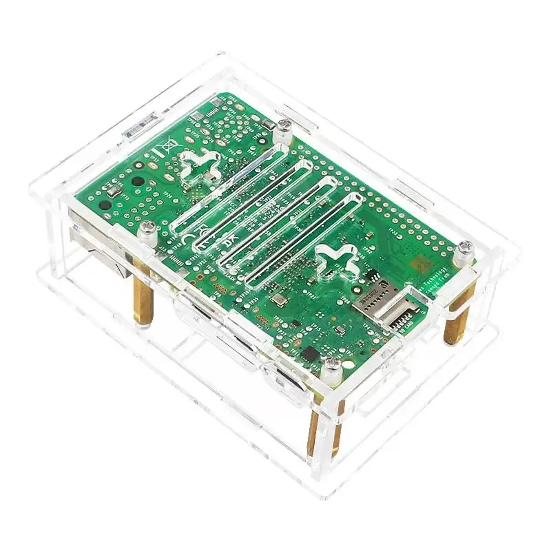 Raspberry Pi 5 boîtier acrylique coque transparente boîtier Transparent avec ventilateur de refroidissement pour Raspberry Pi 4 modèle B
