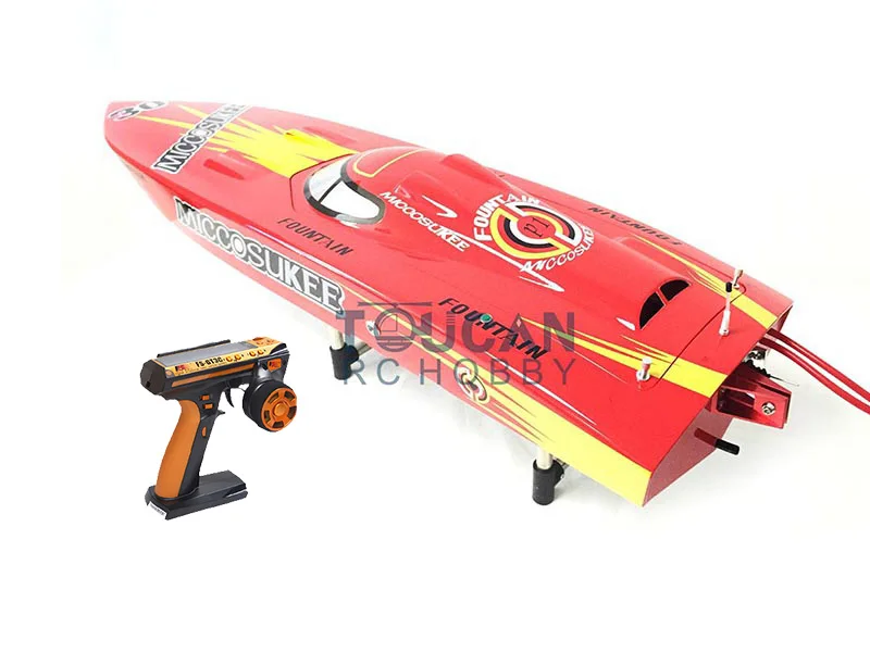 G26IP1 26CC Red Fiber Glass 50KM/H High Speed Gasoline Race ARTR RC Boat W/ Radio System Toucan Toys for Adults Gift THZH0074