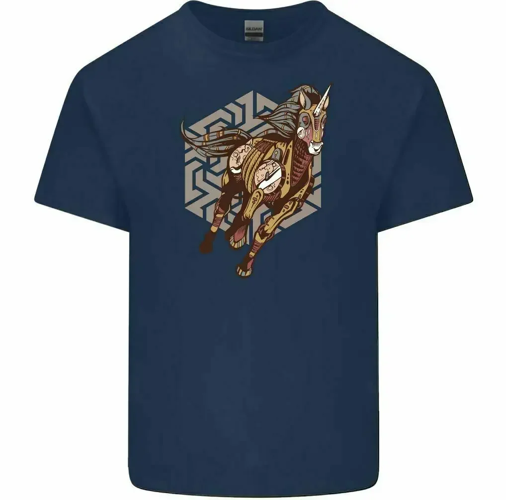 Steampunk Men's Funny T-Shirt Horse Equestrian Fantasy