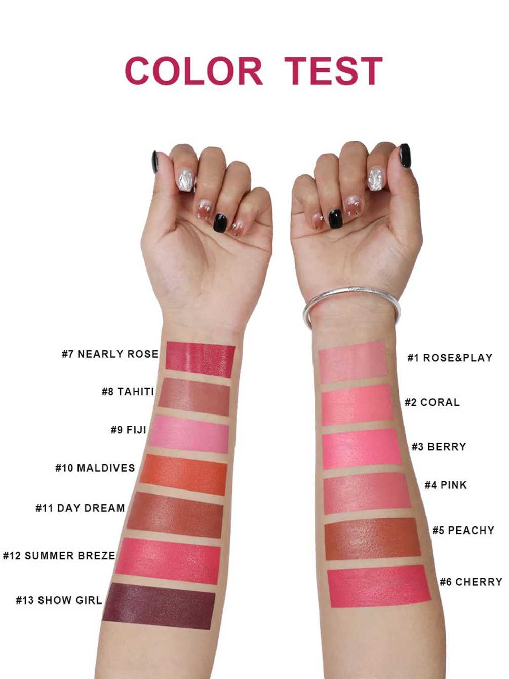 Fard in crema con etichetta privata a 13 colori Logo personalizzato Confezione a forma di cuore Fard idratante Pigmento impermeabile Guancia Trucco viso Vegan