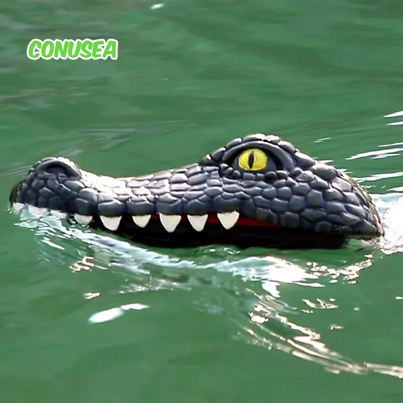 2in1 RC Crocodile Head Boat Simulation Remote Control Joke Alligator Decoy Electric Toys Water Spoof Toys for Kids Water Gifts