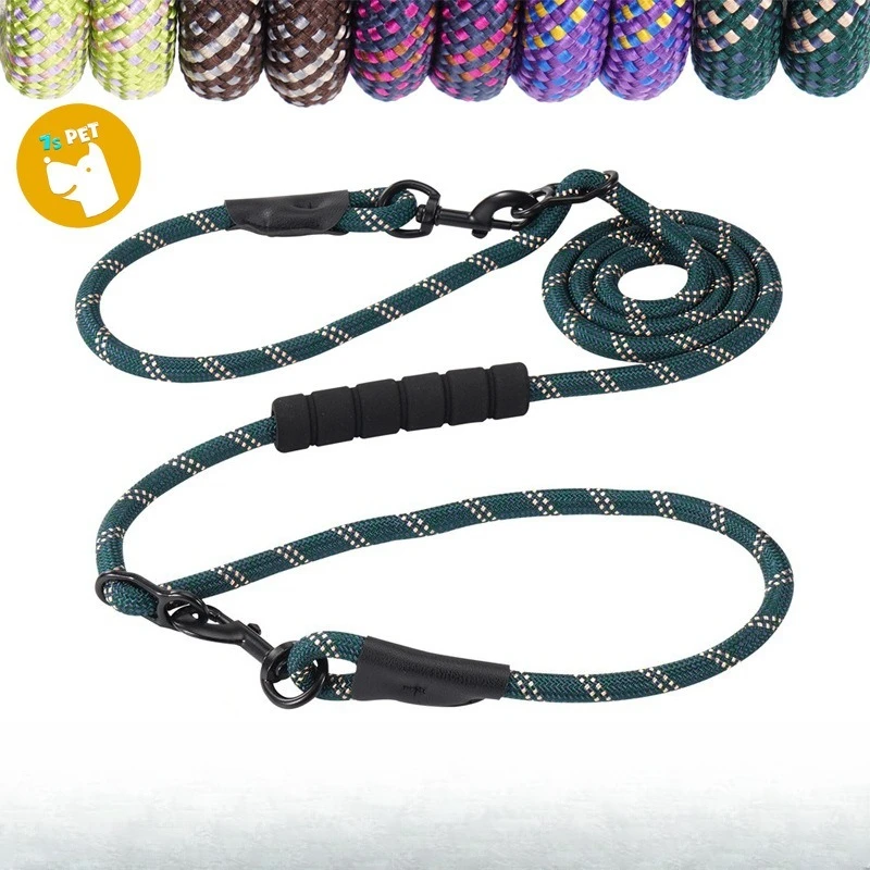 

Dual Dog Leash P Chain Double Walking Rope Pet Traction Rope for Small Medium Large Dogs