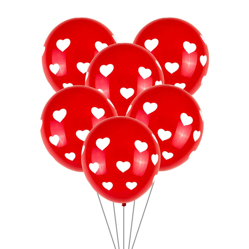 

100 Pcs Party Decorations Love Print Balloon Bride Balloons Heart Wedding Shower