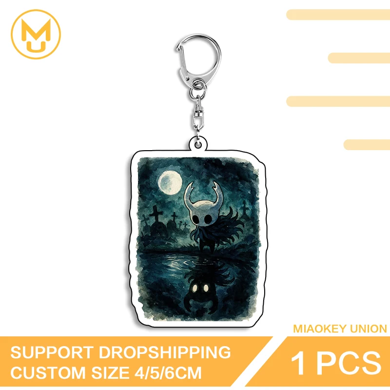 Hollow Knight NSFW Acrylic Keyring Toys Hobbies Transparent Hot Selling Game Peripherals Props For Friends Keepsake Gift