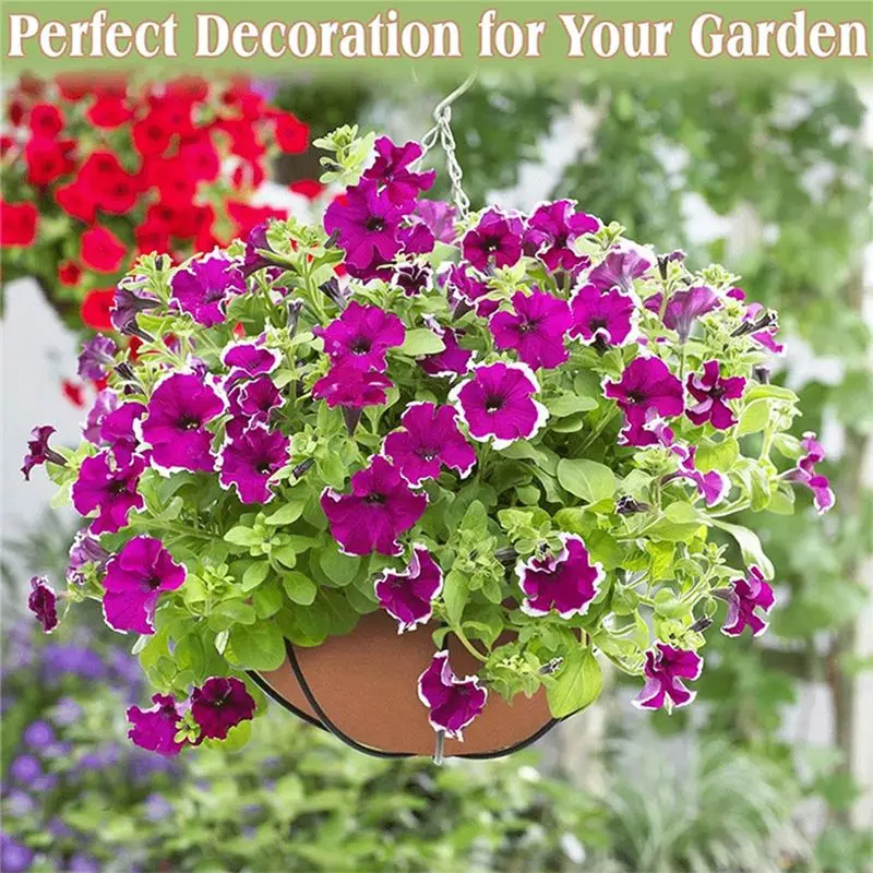 PZHI 3 Pack Fabric Plant Basket Liners, 12inch for Felt Flower Pot Liners Replacement for Hanging Baskets, Indoor Outdoor