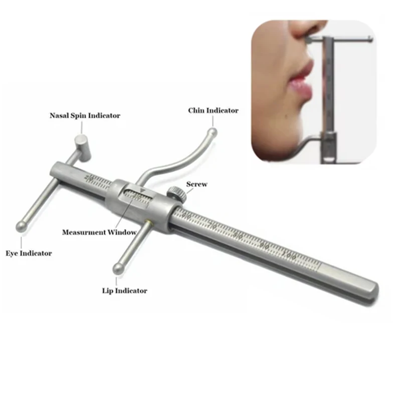 

Stainless Steel Dental Orthodontic Caliper For Chin Implant Measurement 0-100mm Sliding Measuring Ruler