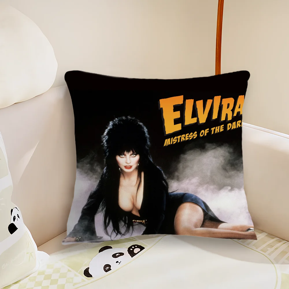 Film E-Elvira M-Mistress D-Dark Pillow Case Living Room Sofa Cushion Cover Suitable For Home Bedroom Room Decoration