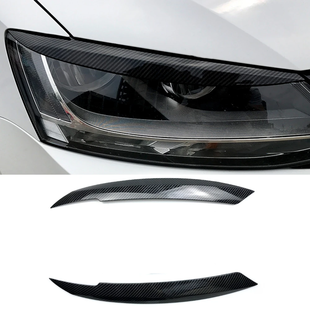 

Car Headlight Eyebrow Trim Head Light Cover Brow Headlamp Eyelid For Volkswagen VW Jetta MK6 Sagitar NCS 2010-2018
