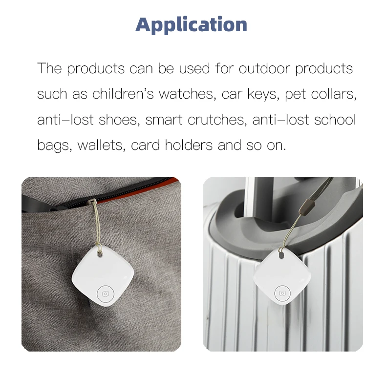 3PCS Bestway MFI Certificato Trova la mia etichetta Smart Key Finder Locator Mini GPS Tracker per dispositivi Apple Portafoglio in plastica Pet Remote Con