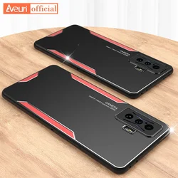 Aluminum Metal Case For Xiaomi Poco F3 F4 GT X3 NFC F2 M3 M4 Pro 5G Silicone Matte Cover Phone Case For Redmi K40 Pro K50 Gaming