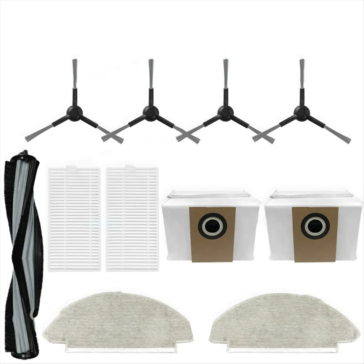 แปรงข้างลูกกลิ้งหลัก ตัวกรองเฮปา สำหรับเครื่องดูดฝุ่นอัลฟ่า 2 โปร รุ่น V-RVCLMD40B พร้อมผ้าถูพื้นสำรอง