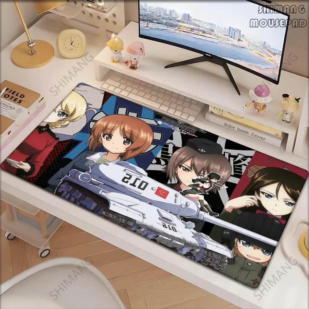 Classic Anime Girls und Panzer Mouse Pad Computer Laptop Gaming Office Wrist Guard Non Slip Keyboard Pad