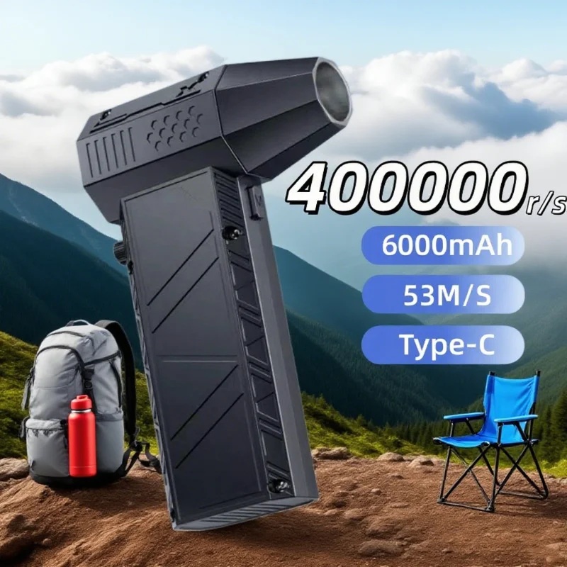 

X6 Ugraded Turbo Jet Fan 53M/S Portable Turbo Fan 400000RPM Jet Turbo Blower Brushless Motor Handheld Duct Fan Dry Cleaning Tool