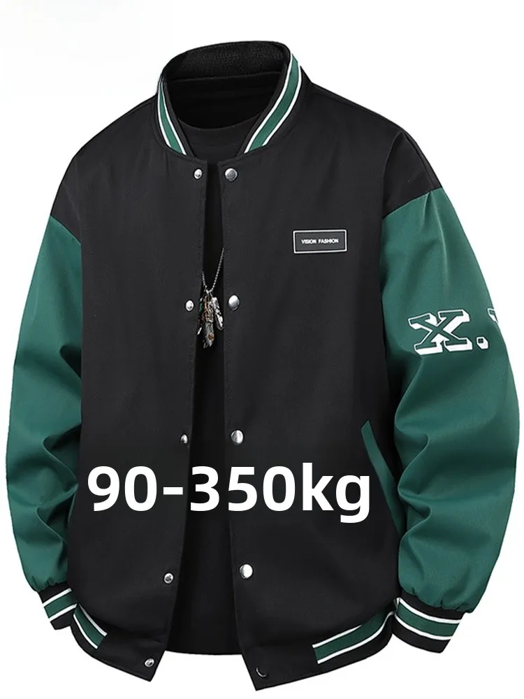 

Loose Fit Workwear Jaet Men's Spring Autumn New Sle Color Blo Casual Versatile Baseball Collar Outerwear