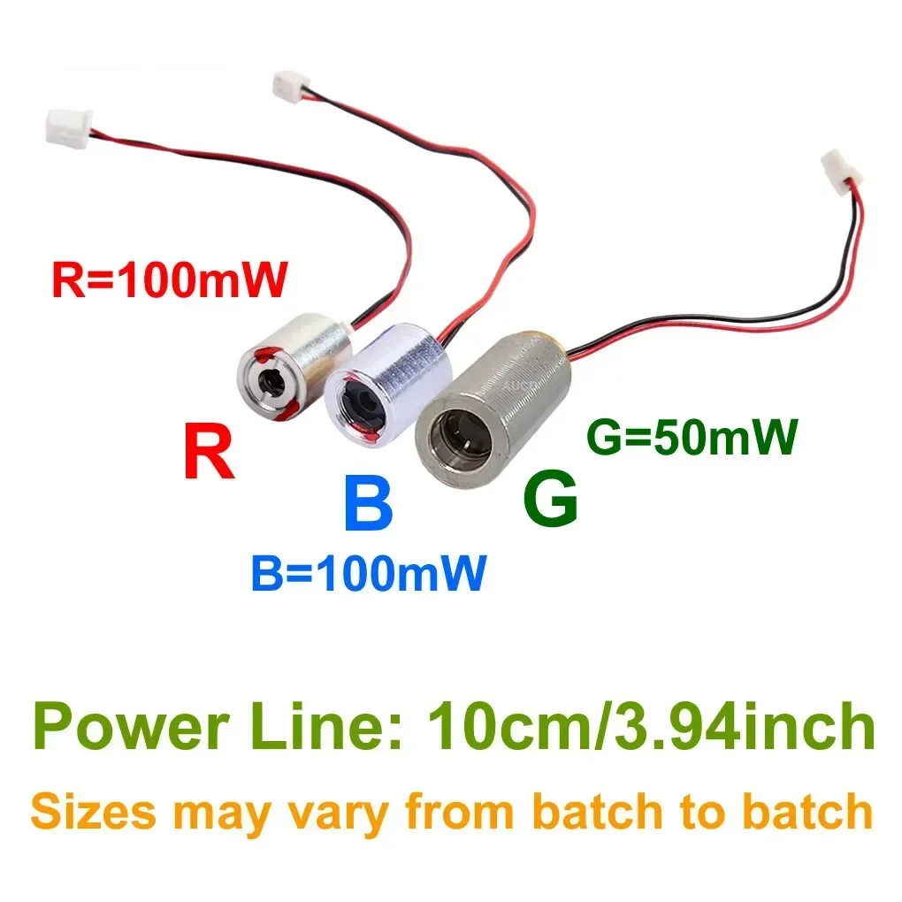 Red-100mW 130mA vert-50mW 300mA Blue-100mW 130mA RGB points lumières Laser Module Diode pour DPSS projecteur vue scène éclairage partie