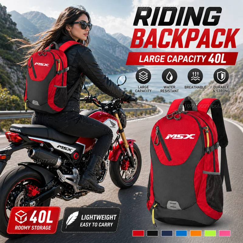 Sac à dos de voyage imperméable pour hommes, pour Honda Grom125 MSX125 MSX125SF Grom 125 MSX 125 125SF 2013-2022 LargRacing, cadeau pour moto
