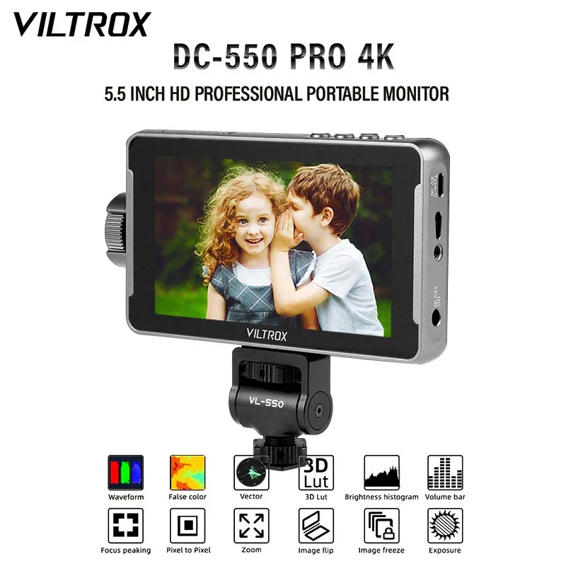 VILTROX DC-550 5.5 Inch 1920x1080 4K Profissional Portable Monitor HDMI Touch Screen Field 3D LUT Director Monitor