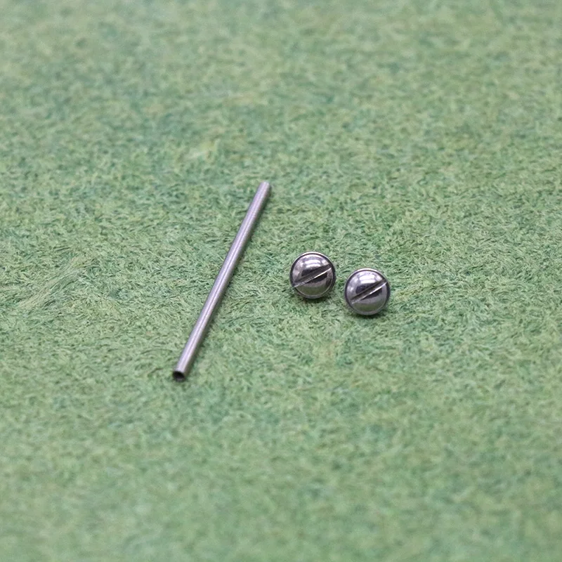 Reloj con accesorios de acero inoxidable con pasador fijo, todo de acero