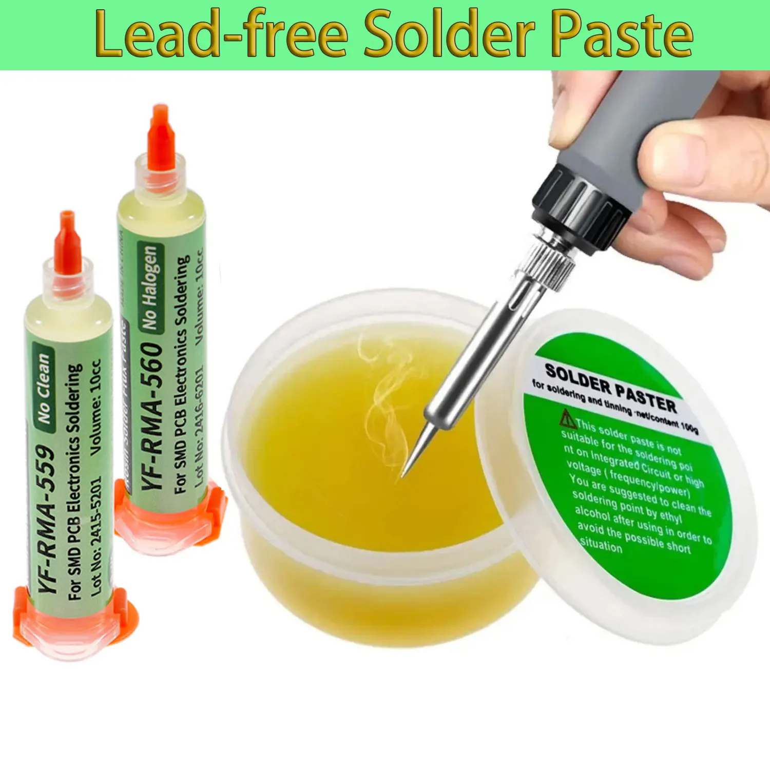 Lötpaste Rosin-Flussmittel Bleifrei Einfach zu Löten Eisenreparatur Eisenblech Edelstahlblech Nickel-Lötdraht