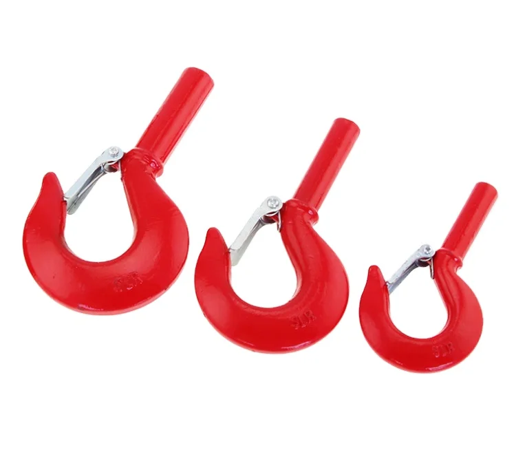 Heavy-Duty Carbon Steel Straight Rod Cargo Hook for Industrial Lifting