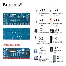 DIY Kit Ne555+CD4017 Smart Electronics Kits Light Water Flowing LED Module Learn Electronic Principles Children's Lab Non-Weld