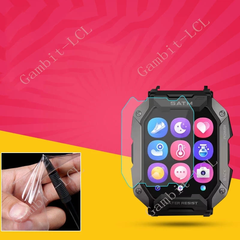 For C20 Military Smart Watch SmartWatch  HD Soft Hydrogel Film Full Protective Screen Protector Cover