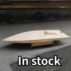 Fast Fish Wooden Boat Model Model 50cm Speedboat Assembly Empty Boat Kit Parts