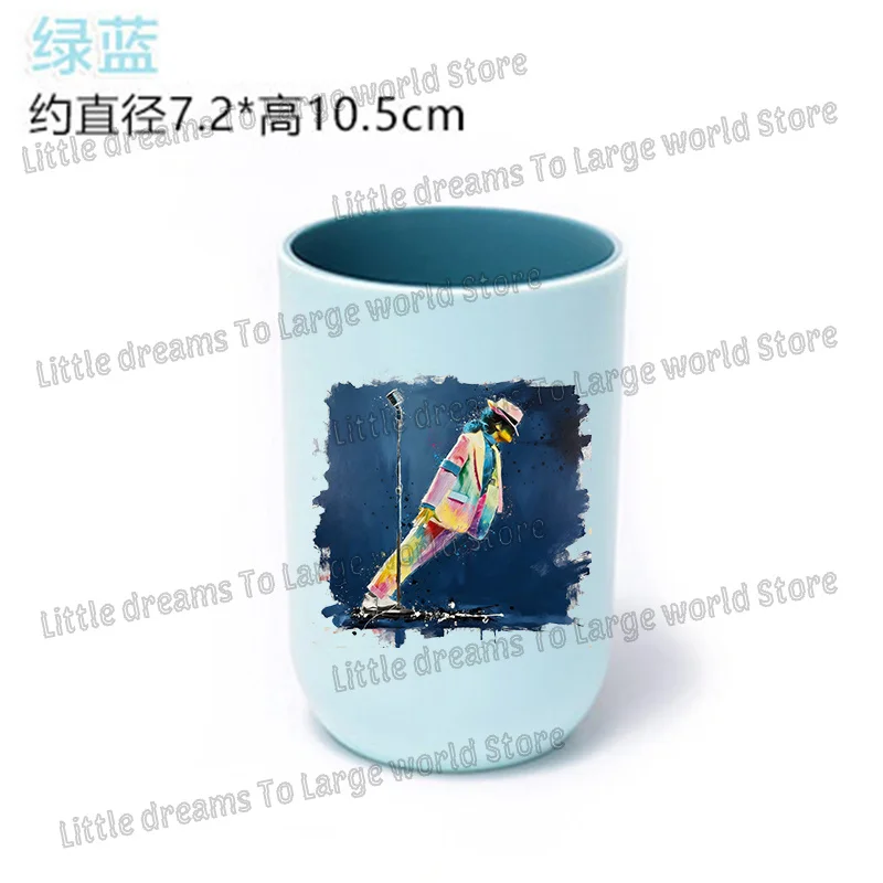 Michael Jackson Toothbrush Cup Singer MJ Graphic Figure Mouth Rinsing Mugs Men Women Bathroom Toothbrush Holder​ Water Cup Gift - view 3