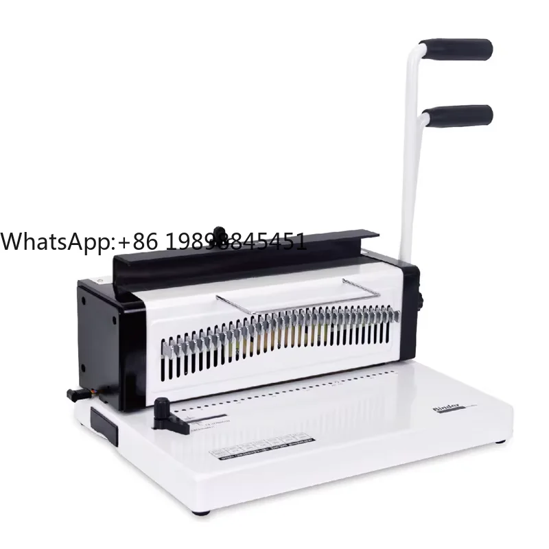 

20 Sheets A4 Wire Note Book Binding Machine Double Handle Manual Combinder Book Binding Machine for Document Book Binder Machine