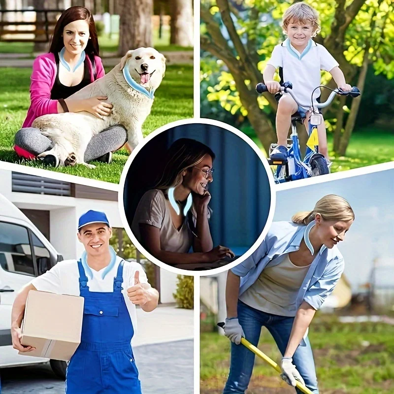 Wearable Neck Cooler for Summer Neck Cooling Tube Reusable Cooling Neck Sleeve for Hot Weather Freezing Summer Hot Wave