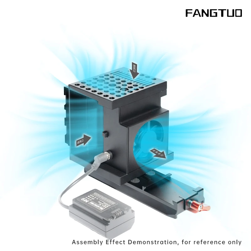 

FANGTUO Updated version camera cooling fan radiator 4k video kit Sony ZV-E1 R6 Mark II M7