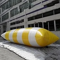 HIBADOU Aufblasbarer Wasserblob Jump Air Blob Jump Aufblasbarer Wasserblob 10 x 3 m 0,9 mm PVC-Wassertrampolin-Sprungkissen