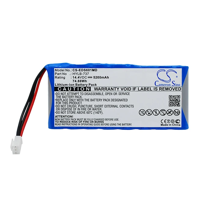 Cameron Sino 5200mAh Battery For Burdick  TWSLB-005 EDAN HYLB-727 M21R-064114 TWSLB-004 SE-1200 Express EKG SE-12  SE-601