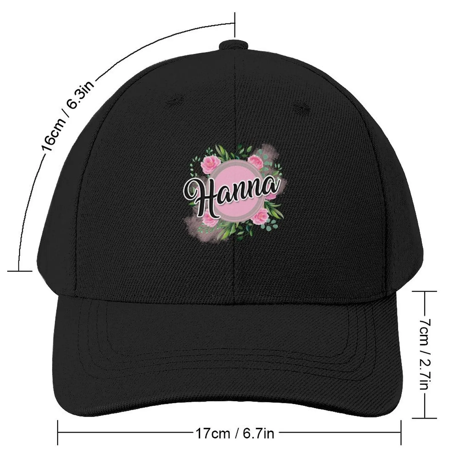 Hanna name Baseball Cap Luxury Cap birthday Icon Mens Caps Women's