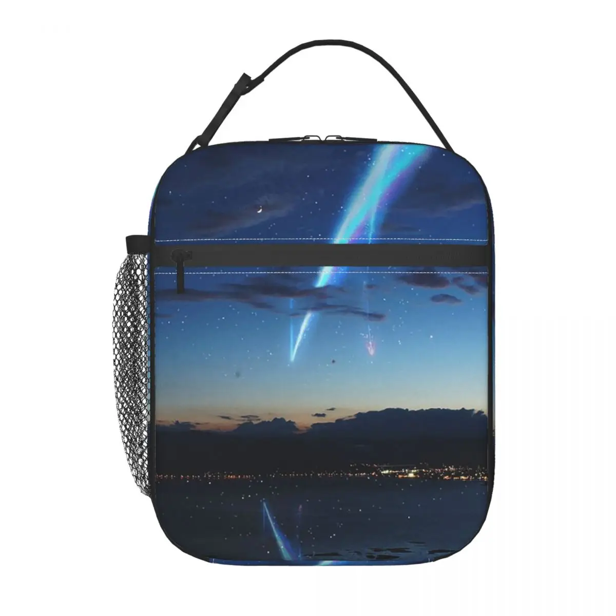 

Изолированная сумка для обеда с пейзажами из аниме для женщин и детей, портативные коробки для еды, термосумка для обеда