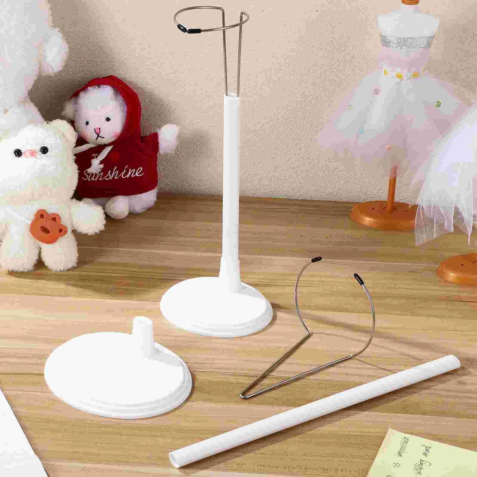 4 Pcs Ornament Stand Baby Rack For Standing Action Figure Display Bracket Outdoor Stands Storage Plastic Child