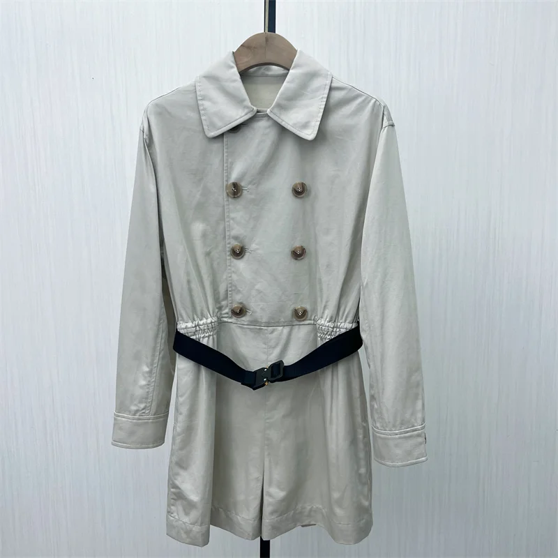 

Casual One-Piece Pantsuit Women's Small Size Loose Dr Pants Wide Leg orts New Spring 2026 High Waist Cotton Blend