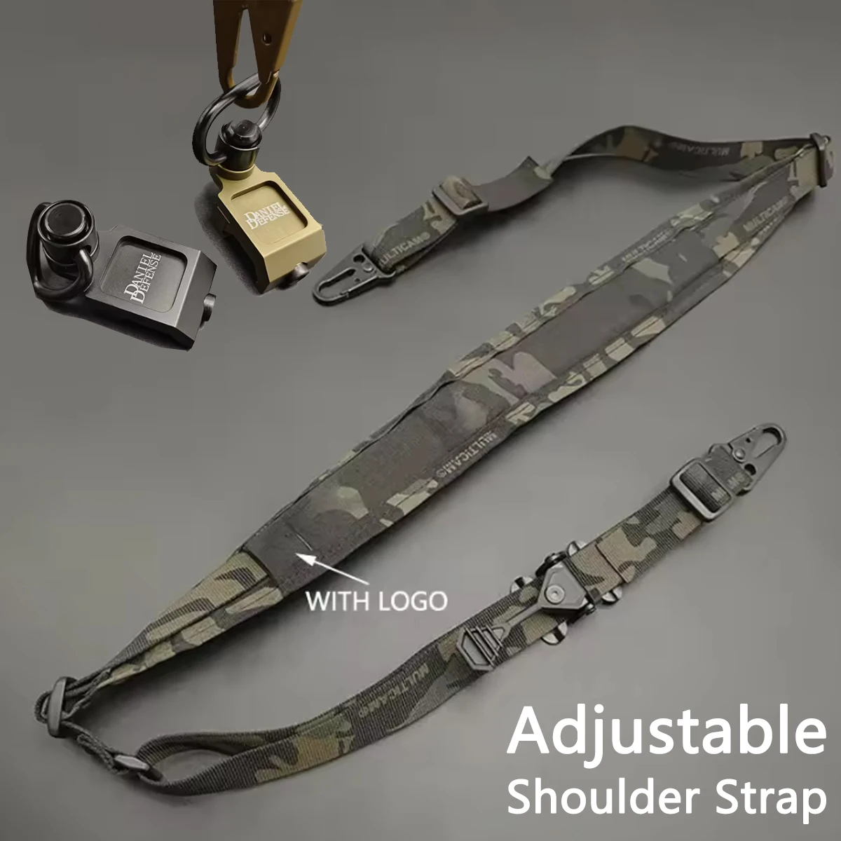 

Tactical QD Quick Release Sling Strap Airsoft 2 Points Adjustable Rifle Strap Outdoor With DD QD Swivel Hunting Accessories