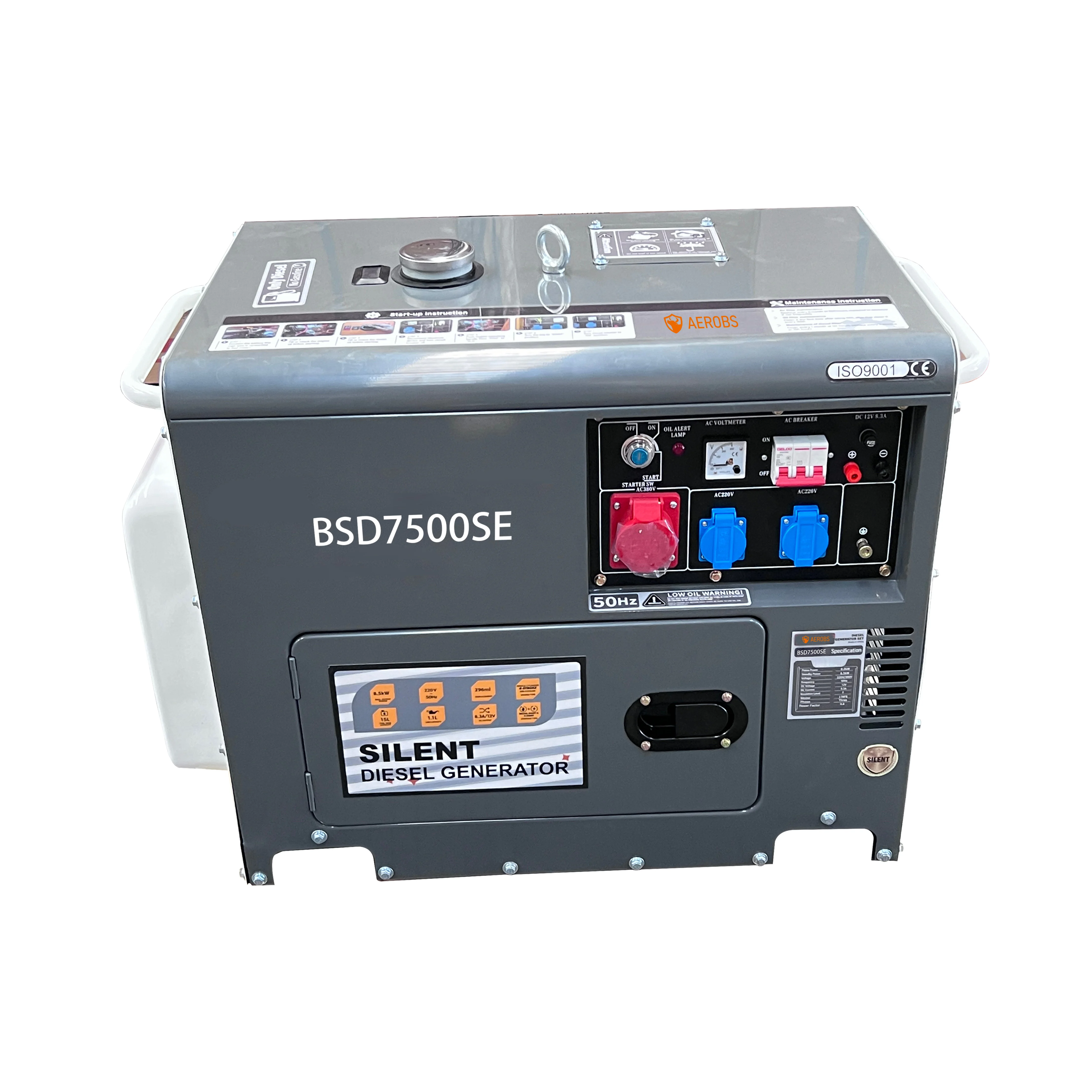 

50Hz 230v 380v Electric Power Generators 5kw Silent Generator Set